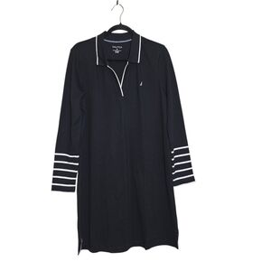 NWT Nautica Women's Dress XL Black Long Sleeve